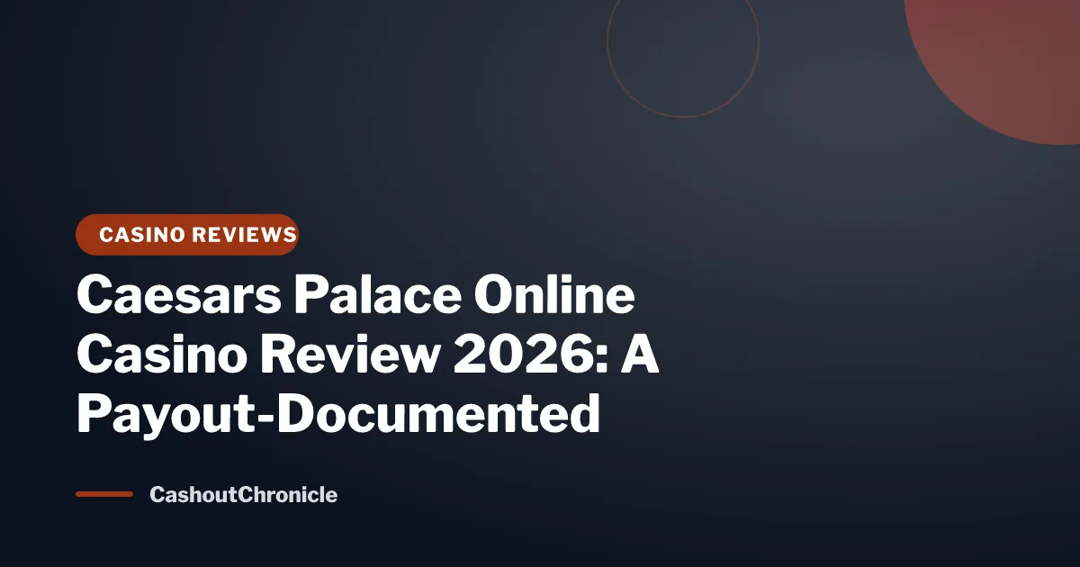 Caesars Palace Online Casino Review 2026: A Payout-Documented Verdict